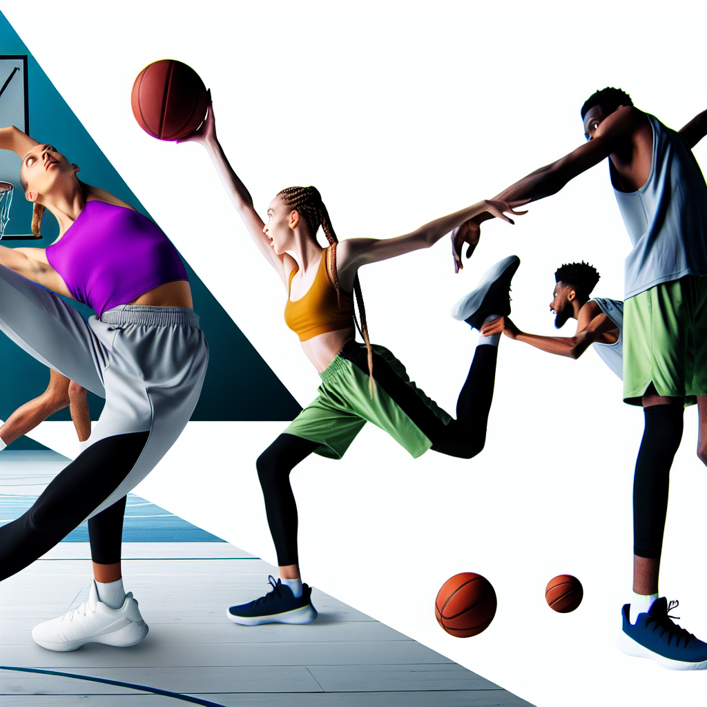 Basketbol oyuncusu dinamik ısınma hareketleri ile mobiliteyi artırıyor